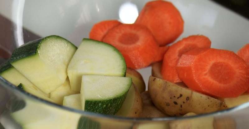 Запечённая свиная грудинка с овощами