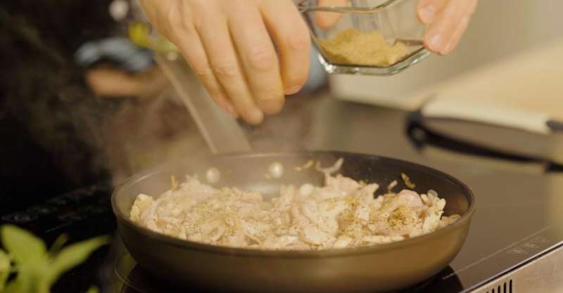 Бефстроганов из куриного бедра