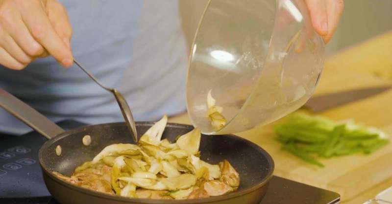 Вёшенки с печёнкой