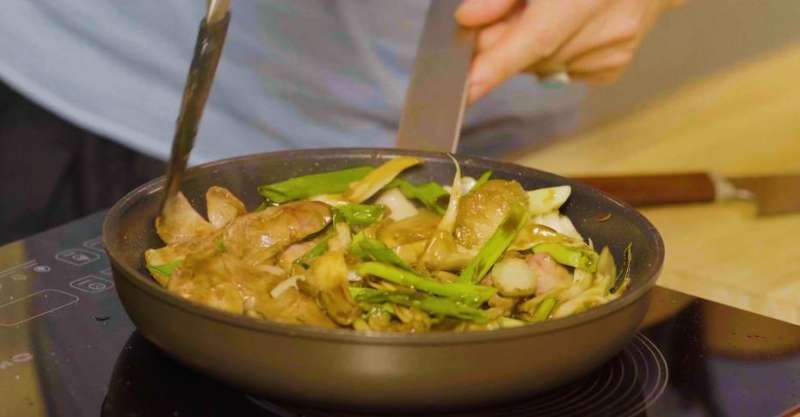 Вёшенки с печёнкой