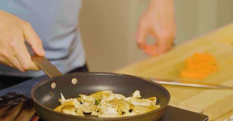 Вёшенки с печёнкой