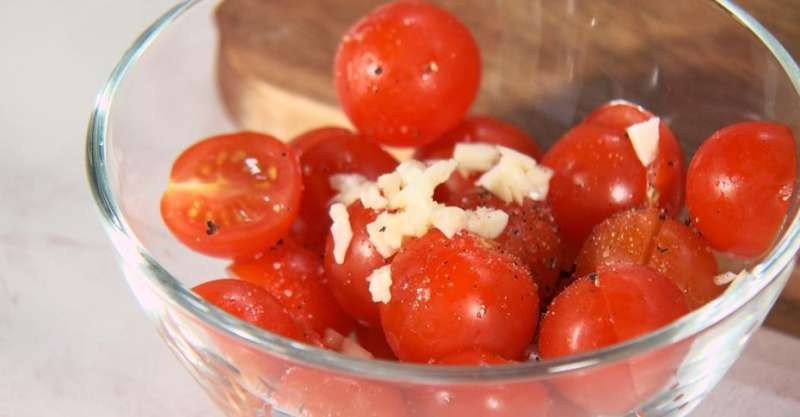 Куриный мильфей с полентой