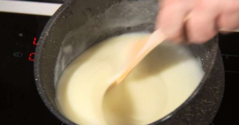 Куриный мильфей с полентой