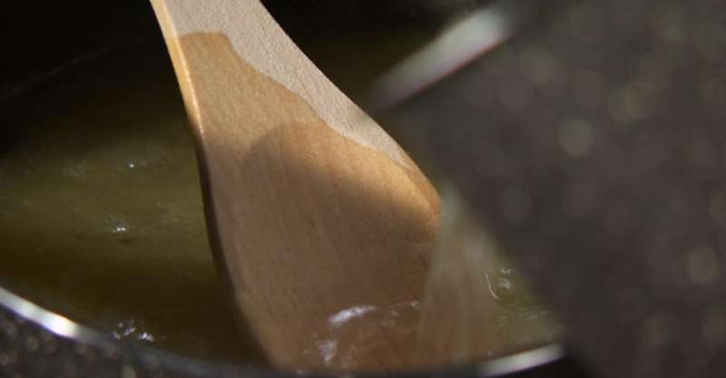 Куриный мильфей с полентой