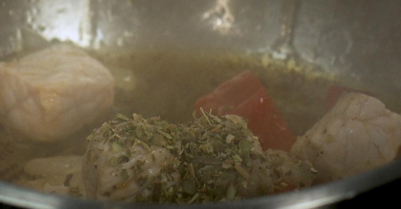 Свинина и капуста тушёная с чечевицей