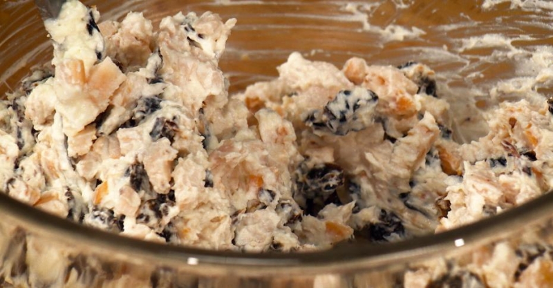 Копчёная курица со сливочным сыром и хреном