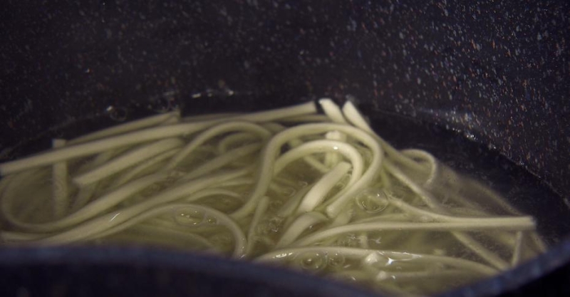 Рамен с грибами эрингами